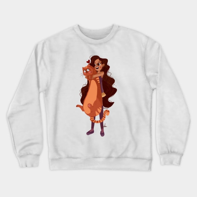 cat lover Crewneck Sweatshirt by Fatemeh.art